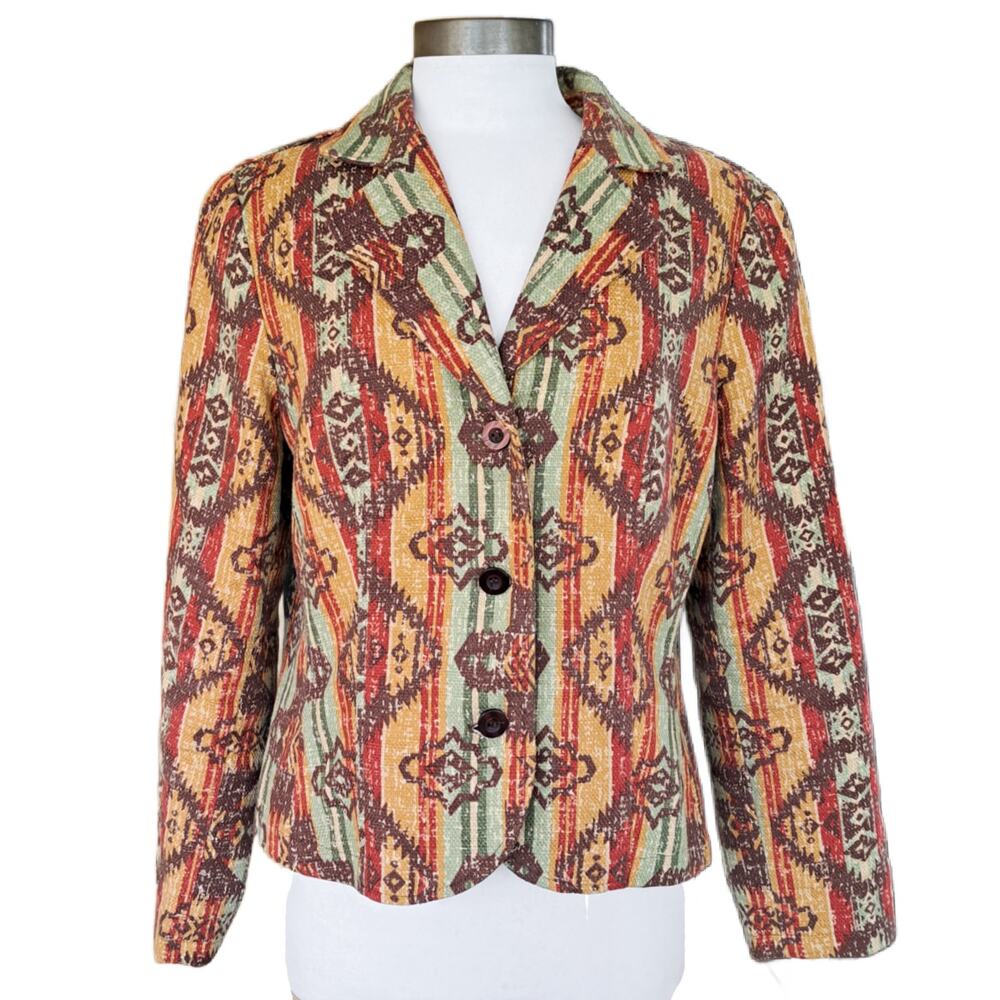Coldwater Creek Southwestern Jacket Blazer Size 14